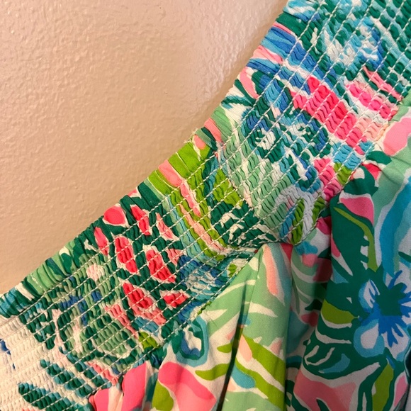 Lilly Pulitzer smocked dress (L) NWOT - Picture 4 of 7